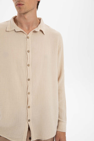 Muslin Collar Men's Shirt