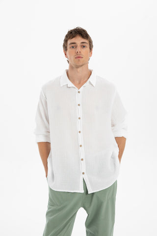 Muslin Collar Men's Shirt