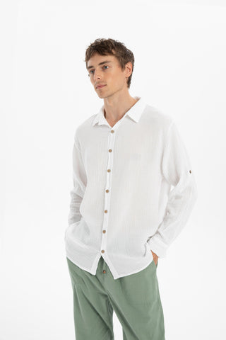 Muslin Collar Men's Shirt