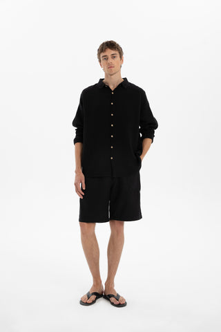 Muslin Collar Men's Shirt