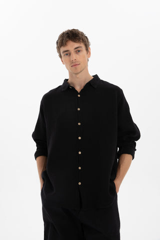 Muslin Collar Men's Shirt