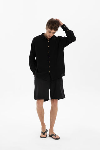 Muslin Collar Men's Shirt