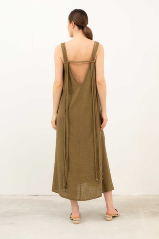 Helen Model Knitted Strap Dress