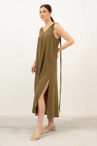 Helen Model Knitted Strap Dress