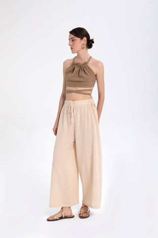 Low Cut Palazzo Trousers