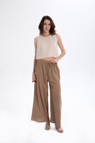 Low Cut Palazzo Trousers