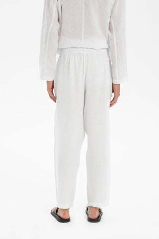 Linen Wide Leg Jogger Men's Trousers