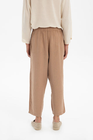 Linen Wide Leg Jogger Men's Trousers
