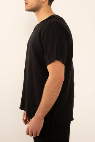 Linen V-Neck Men's T-Shirt