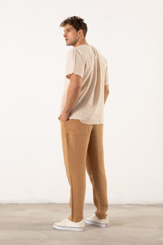 Linen V-Neck Men's T-Shirt