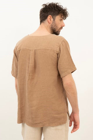 Linen V-Neck Men's T-Shirt