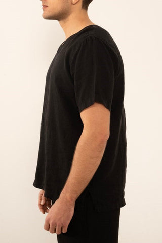 Linen V-Neck Men's T-Shirt