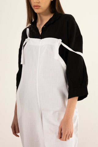 Woven Slim-Fit Sleeveless Jumpsuit - Jumpsuit
