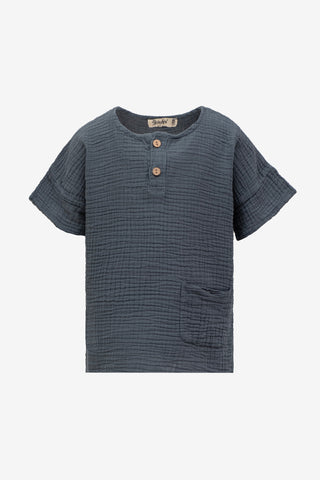Muslin Placket Kids T-Shirt