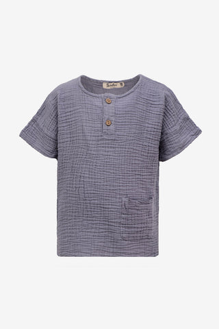 Muslin Placket Kids T-Shirt
