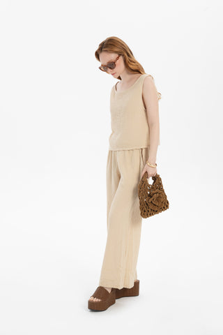 Muslin Sleeveless Women's Blouse