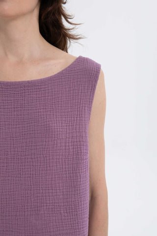 Muslin Sleeveless Women's Blouse