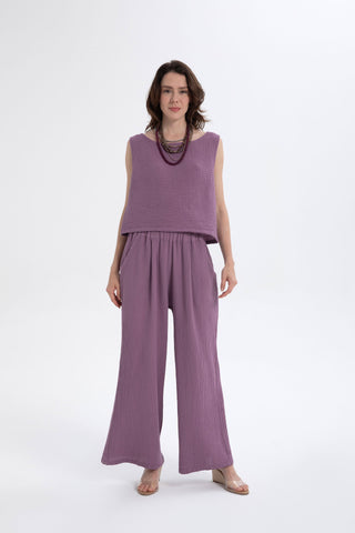 Muslin Sleeveless Women's Blouse