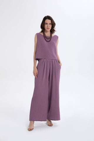 Muslin Sleeveless Women's Blouse