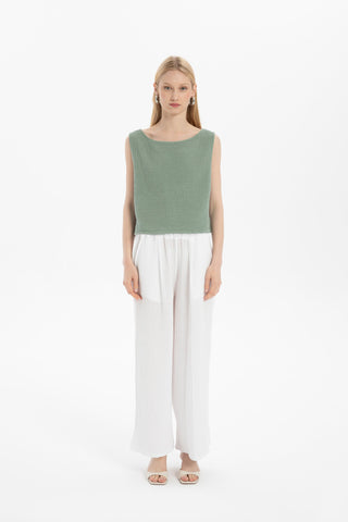 Muslin Sleeveless Women's Blouse