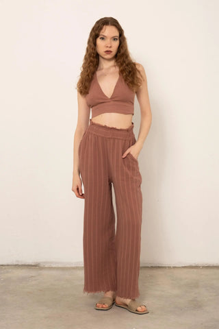 Back Tie Cotton Bralette