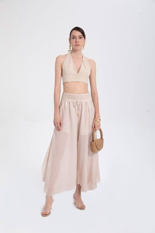 Back Tie Cotton Bralette