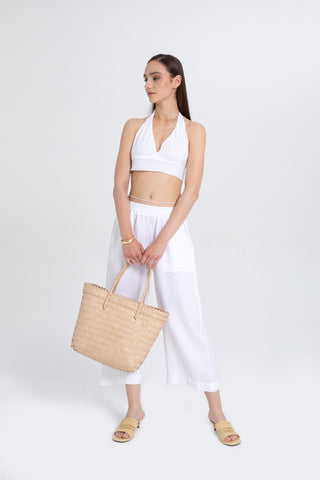 Back Tie Cotton Bralette