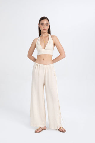 Back Tie Cotton Bralette