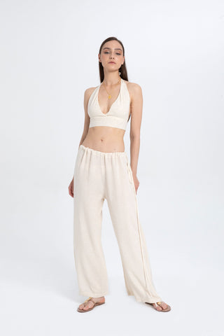 Back Tie Cotton Bralette