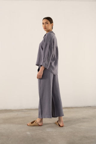 Pure Linen Batwing Sleeve Women's Shirt