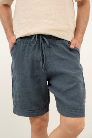 Raw Linen Bermuda Men's Shorts