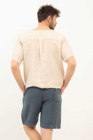 Raw Linen Bermuda Men's Shorts