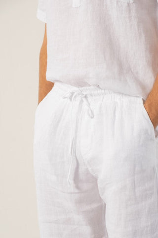 Raw Linen Bermuda Men's Shorts