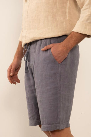 Raw Linen Bermuda Men's Shorts