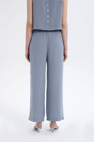 Pure Hemp Laced Palazzo Trousers - Trousers