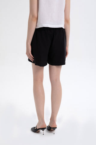 Pure Linen High Waist Pocket Shorts - Short