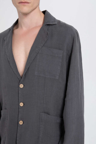 Pure Linen Men's Blazer Jacket