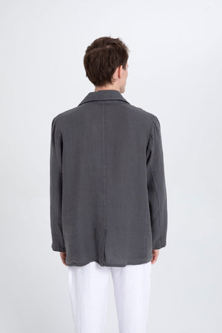 Pure Linen Men's Blazer Jacket