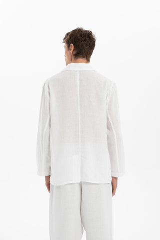 Pure Linen Men's Blazer Jacket