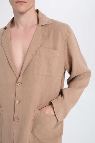 Pure Linen Men's Blazer Jacket