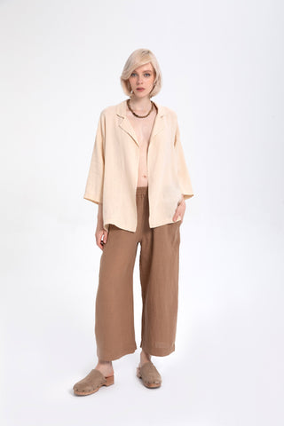 Pure Linen Loose Cut Kimono Jacket