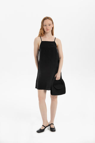 Linen Strappy Mini Dress