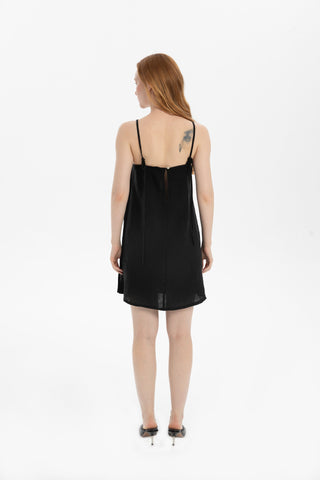 Linen Strappy Mini Dress