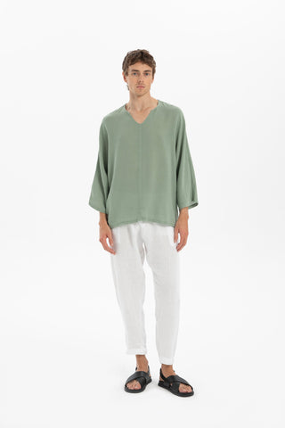 Linen Loose Cut Men's Trousers