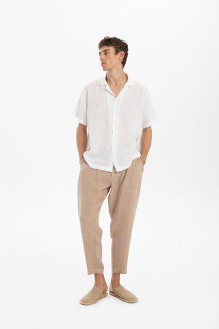 Linen Loose Cut Men's Trousers