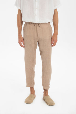 Linen Loose Cut Men's Trousers