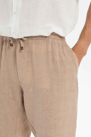 Linen Loose Cut Men's Trousers