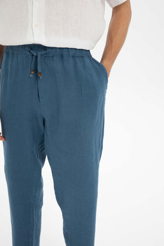 Linen Loose Cut Men's Trousers