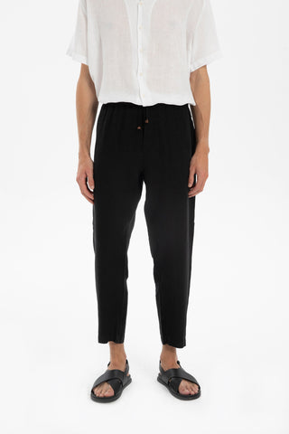 Linen Loose Cut Men's Trousers