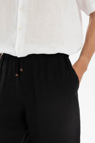 Linen Loose Cut Men's Trousers